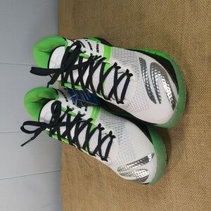Skechers SKX Reign Men's Basketball Shoes Sz 9, Black/White/Lime, New With Tags